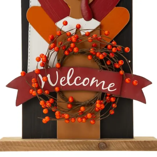 Glitzhome&reg; 36" Thanksgiving Pilgrim Couple Porch D&eacute;cor {8}