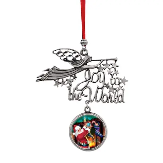 Joy to the World Santa Deck The Halls JFK Half Dollar Ornament {1}