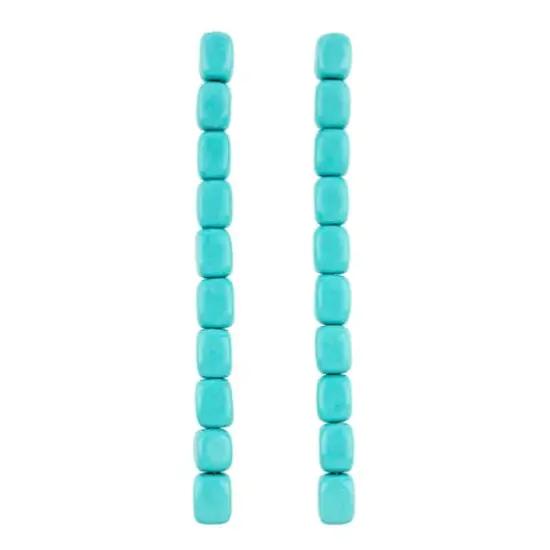 Turquoise Reconstituted Howlite Potato Beads by Bead Landing&trade; {4}