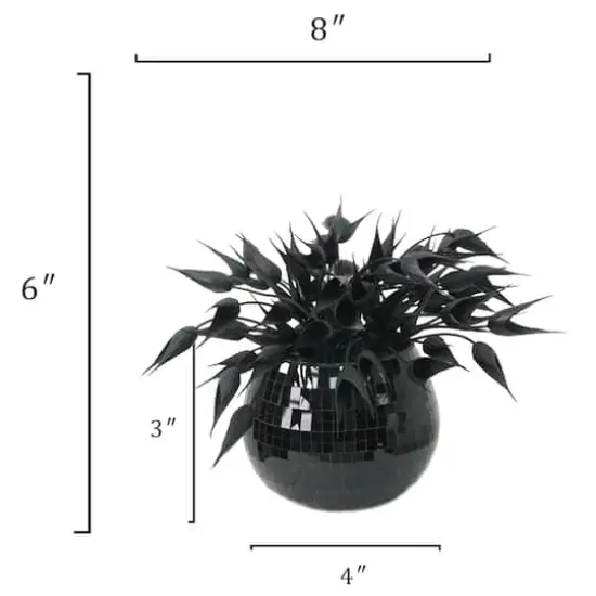 8" Spiky Leaf in Disco Pot by Ashland&reg; {4}