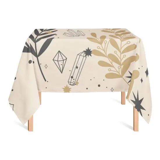 Leaf Crystals 6 58" x 58" Tablecloth {3}