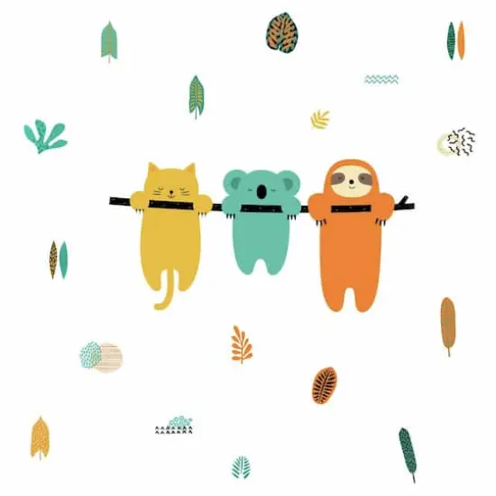 RoomMates Koala & Sloth Peel & Stick Wall Decals {1}