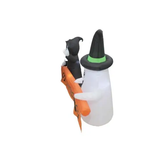 8ft. Inflatable Happy Haunting Banner {5}