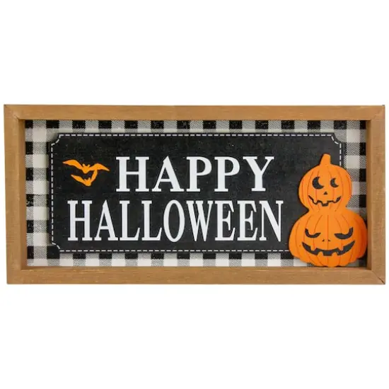 Happy Halloween Wooden Shadow Box Plaques Set {4}