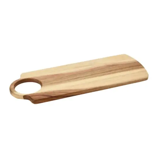 Hello Honey&reg; 16" Rectangle Acacia Wood Cutting Board with Handle {1}