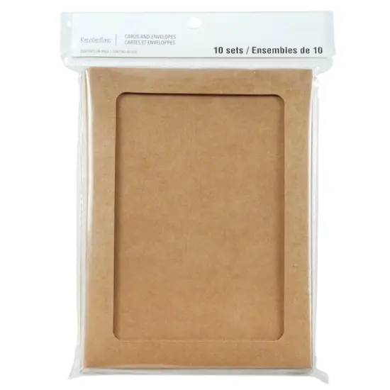 Kraft Frame Cards & Envelopes by Recollections&trade;, 5" x 7" {1}