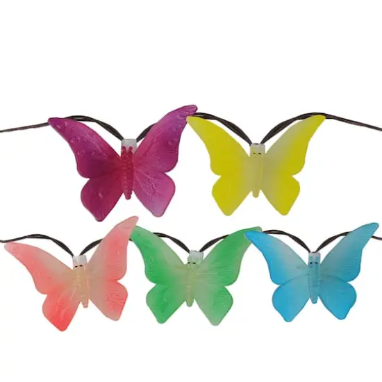 10ct. Multicolored Butterfly Garden Patio String Lights {1}
