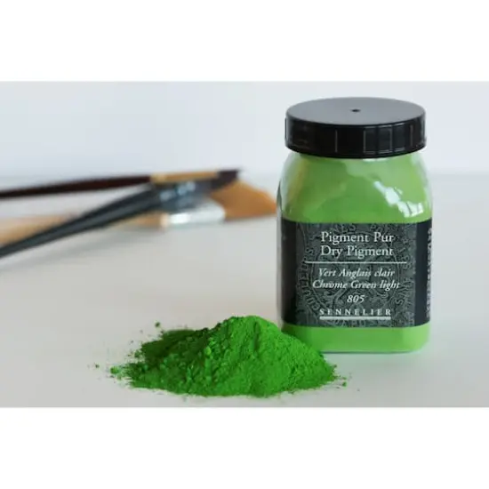 Sennelier Dry Pigment 805 Chrome Green Light {4}
