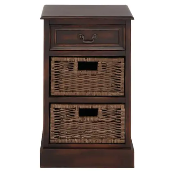 28'' Maroon Traditional Wood Storage Unit {1}