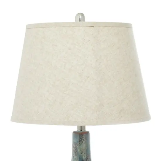 32" Turquoise Ceramic Coastal Table Lamp, 2ct. {5}