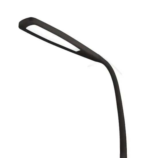 OttLite Black Natural Daylight LED Flexible Floor Lamp {3}
