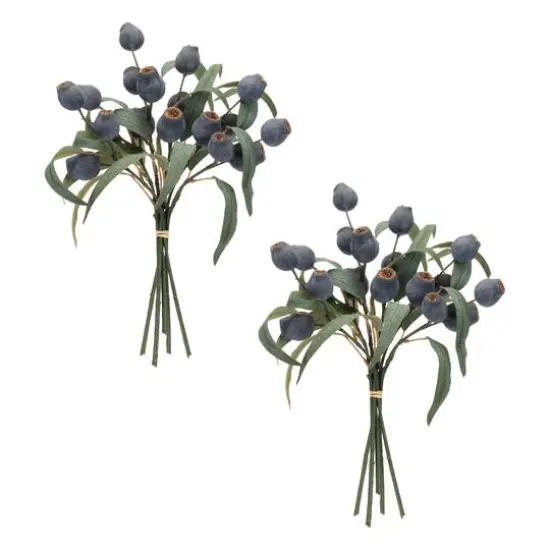 14" Blue Pod Foliage Bundles, 2ct. {1}