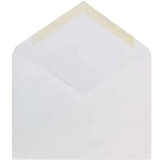 JAM Paper A6 White Invitation Envelopes with V-Flap, 100ct. {3}