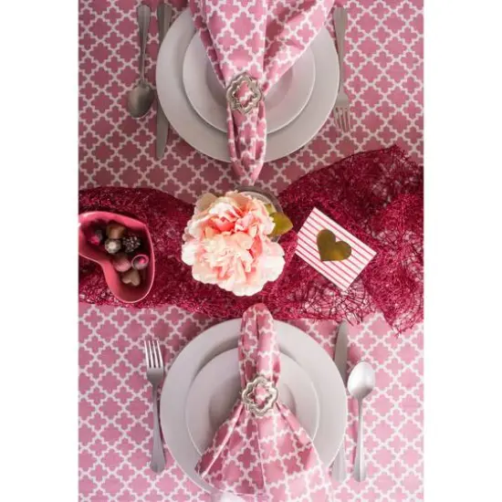 Rose Lattice Tablecloth 60" x 104" {6}