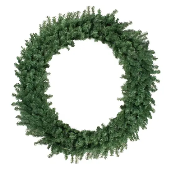 6ft. Green Canadian Pine Commercial Size Artificial Christmas Wreath {1}