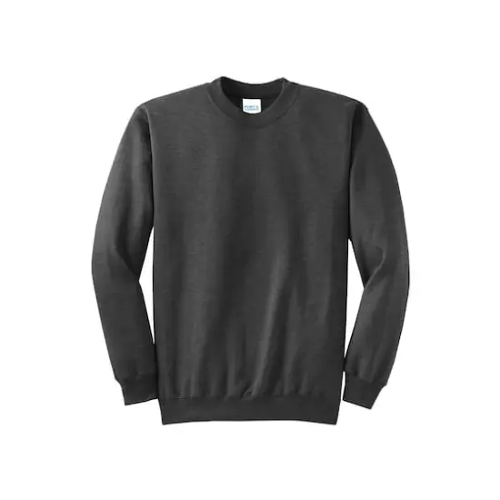 Port & Company&reg; Neutrals Core Fleece Crewneck Sweatshirt Dark Heather Grey {1}