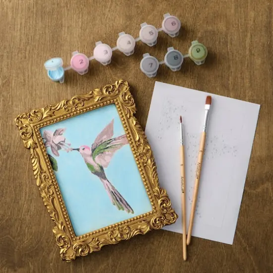 Hummingbird Paint-by-Number Framed Mini Kit by Artist's Loft&reg; {1}