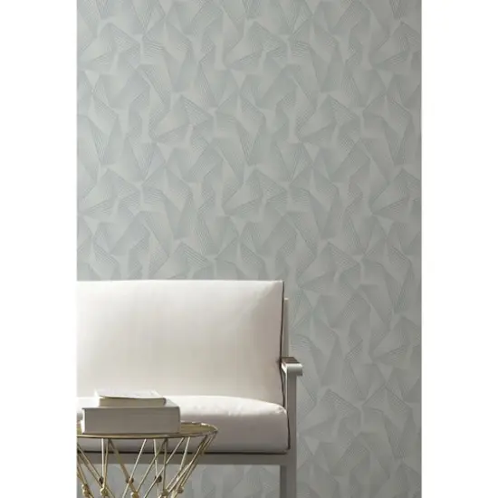 RoomMates Acceleration Peel & Stick Wallpaper Gray and Silver {5}