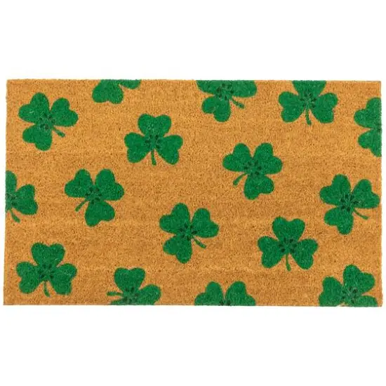 St. Patrick's Day Shamrock Doormat {1}