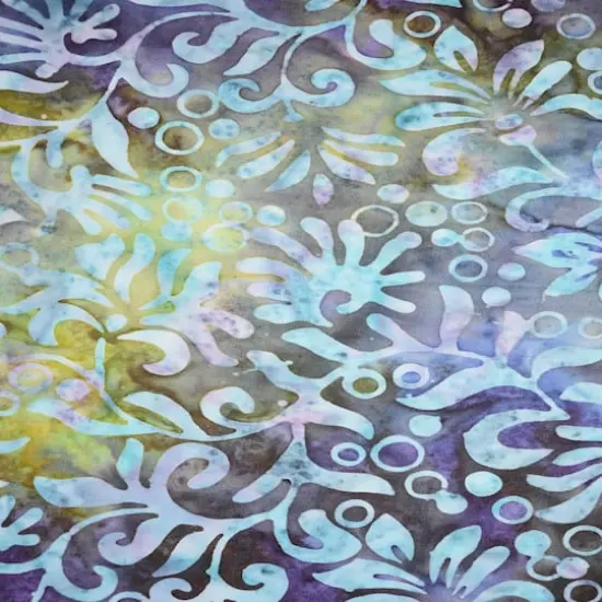 Feldman Premium Indonesian Batik Purple Freesia Fabric {1}