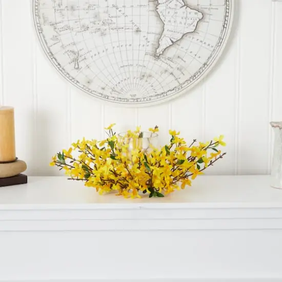 16" Artificial Forsythia Candelabrum {6}