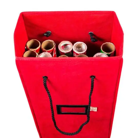 Santa's Bag Vertical Wrapping Paper Storage Container {6}