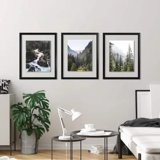 3 Pack Gallery&trade; 11" x 14" Black Float Frame by Studio D&eacute;cor&reg; {3}