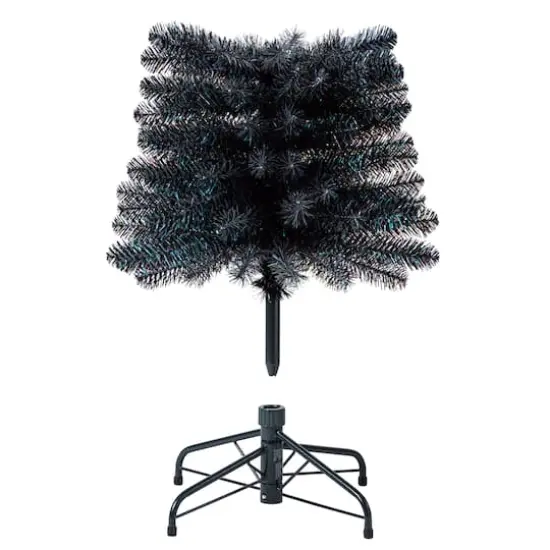 6ft. Unlit Black Sparkle Artificial Christmas Tree by Ashland® {8}