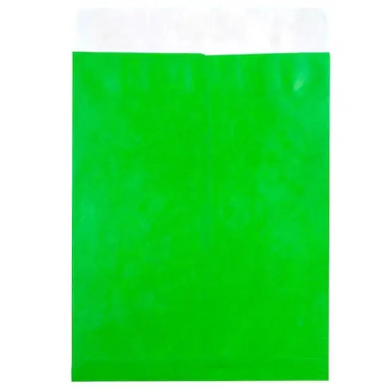 JAM Paper 10" x 13" Tyvek Tear-Proof Open End Catalog Envelopes, 25ct. Lime Green {4}