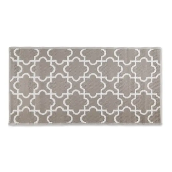DII&reg; Lattice Outdoor Floor Runner, 3ft. x 6ft. Stone {4}