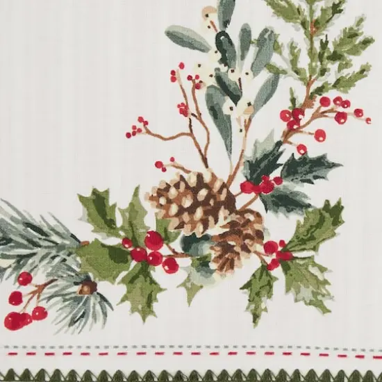 DII&reg; Heritage Holiday Sprigs Reversible Embellished Placemats, 4ct. {6}