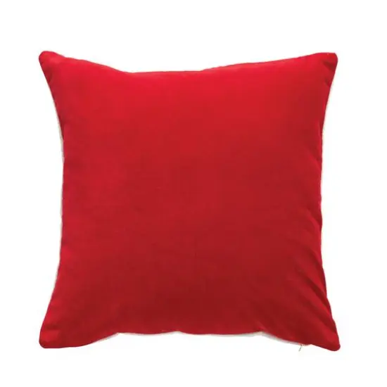 Hello Honey&reg; Cream & Red Embroidered Snowflake Pillow {4}