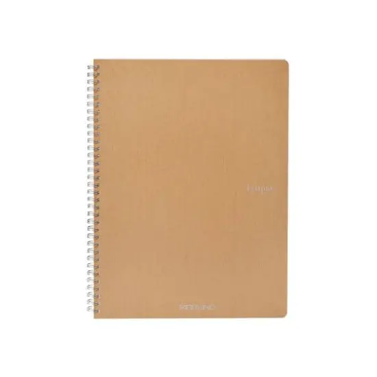 Fabriano&reg; Ecoqua Original Spiral-Bound A4 Lined Notebook Beige {1}