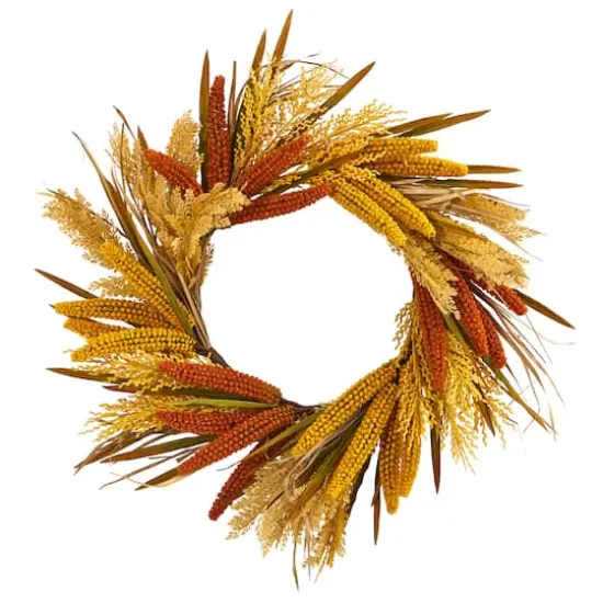 25" Sorghum Harvest Wreath {1}