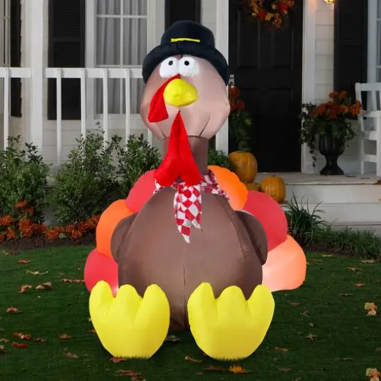 6ft. Airblown&reg; Inflatable Thanksgiving Turkey {5}
