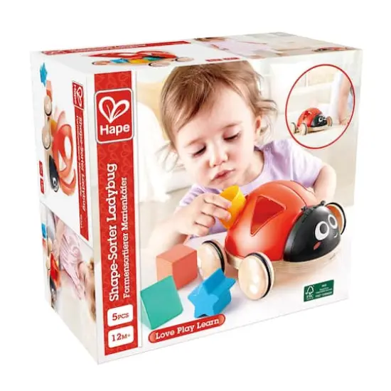 Hape Shape-Sorter Ladybug Wooden Toddler Toy {7}