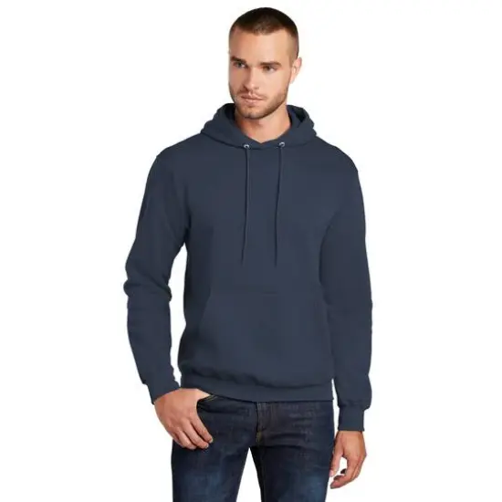 Port & Company&reg; Tall Core Fleece Pullover Hooded Sweatshirt Navy {3}