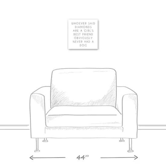 Dogs Are A Girl's Best Friend Canvas Wall Art {5}