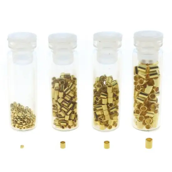 The Beadsmith&reg; Gold Plated Crimp Tubes, 600ct. {4}
