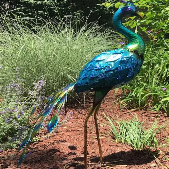 Santa's Workshop 31" Iron Peacock {3}