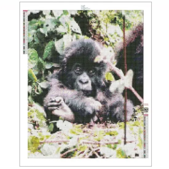 Sparkly Selections Baby Gorilla in Volcanoes 30cm x 40cm Diamond Painting Kit, Round Diamonds {3}
