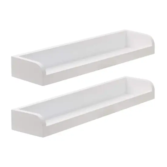 Melannco White MDF 18" Shelf, 2ct. {3}