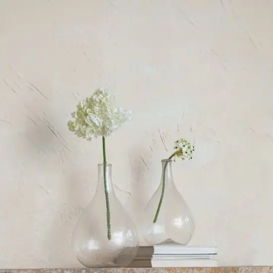 Hello Honey&reg; 11" Clear Rounded Timeless Elegance Glass Bottle Vase {4}