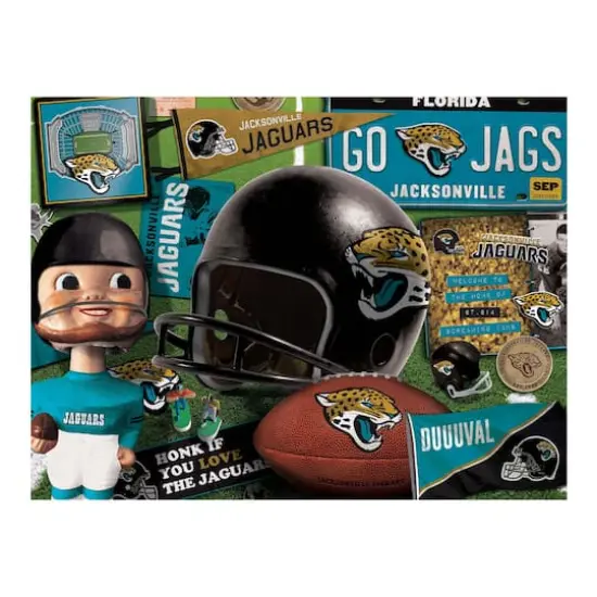 NFL Retro Series 500 Piece Puzzle Jacksonville Jaguars {5}