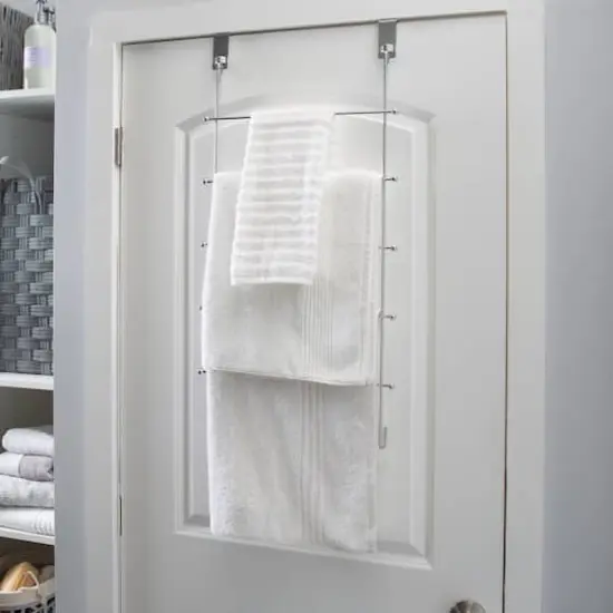 Organize It All 5-Bar Over the Door Towel Rack {3}
