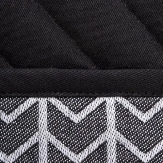 DII&reg; Black & White Herringbone Potholder (Set of 2) {5}