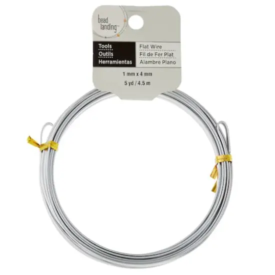 18-Gauge Flat Silver Wire by Bead Landing&trade; {4}