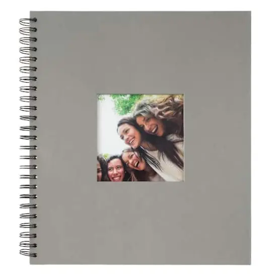 13" x 11.25" Spiral Bound Scrapbook Album by Recollections&trade; Gray {1}