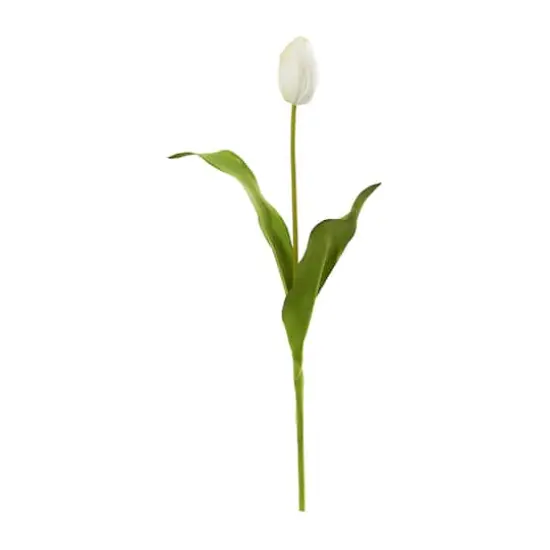 Dutch Tulip Artificial Flower Stem, 12ct. White {1}