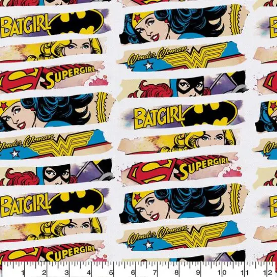 Camelot Fabrics DC Comics Heroines Cotton Bundle, 4ct. {4}